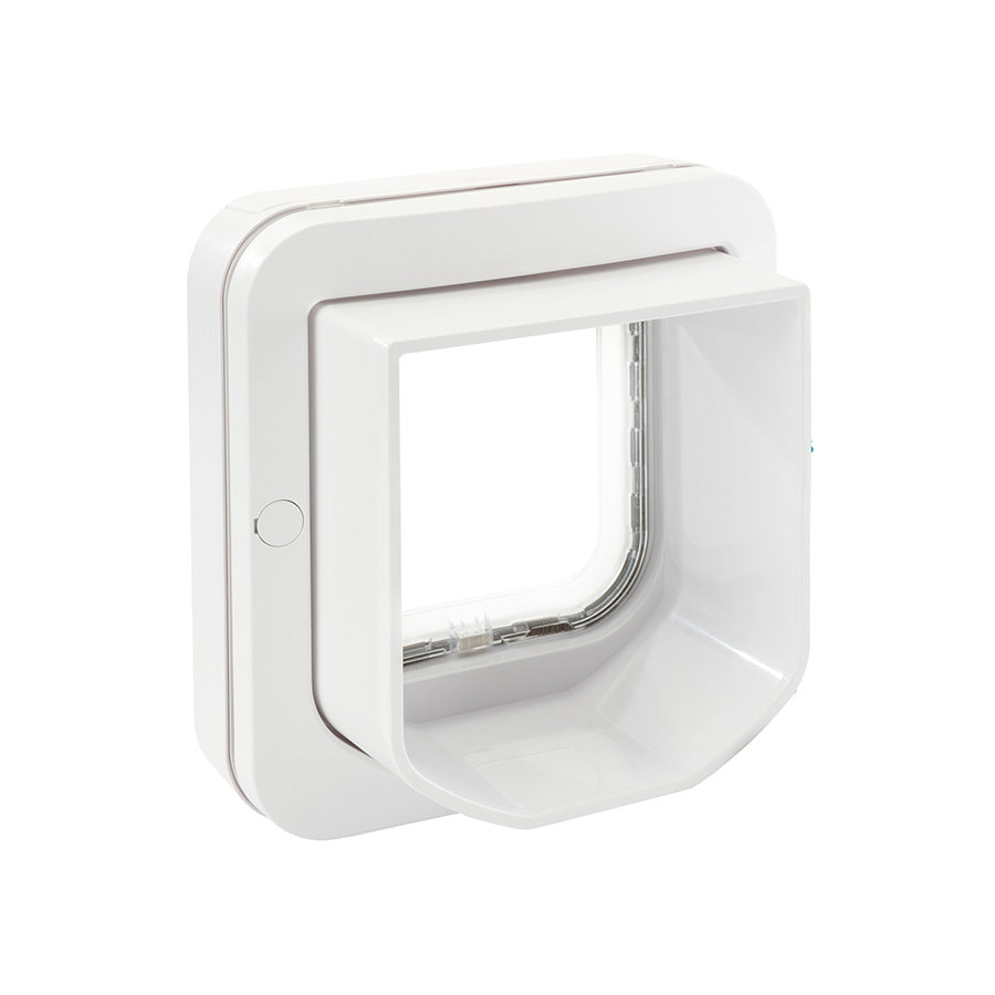 SureFlap Secure Microchip Cat Door – White Small | Smart Selective Entry Cat Flap