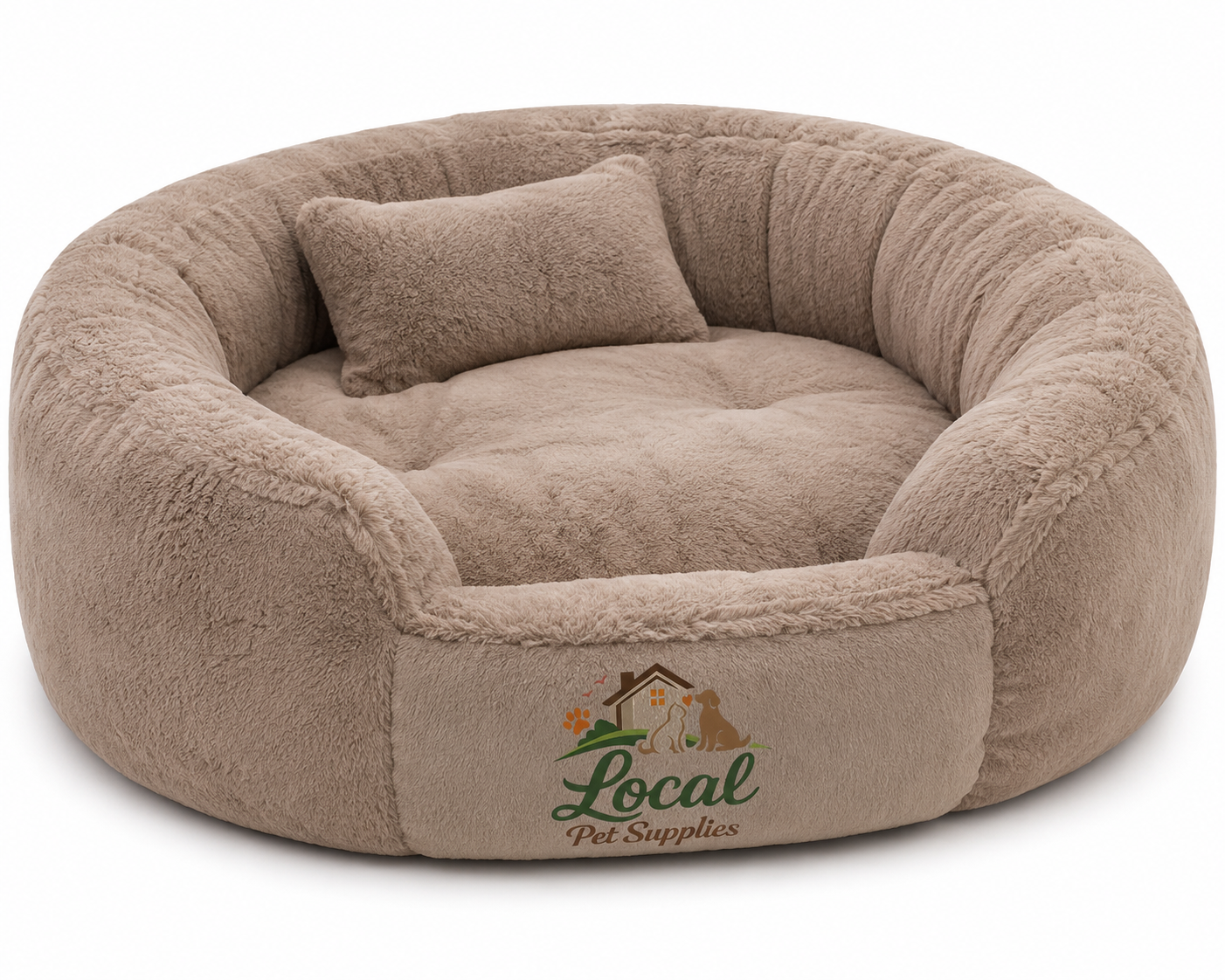 Local Pet Supplies Cozy Pet Bed – Soft Plush Comfort Bed for Cats & Small Dogs